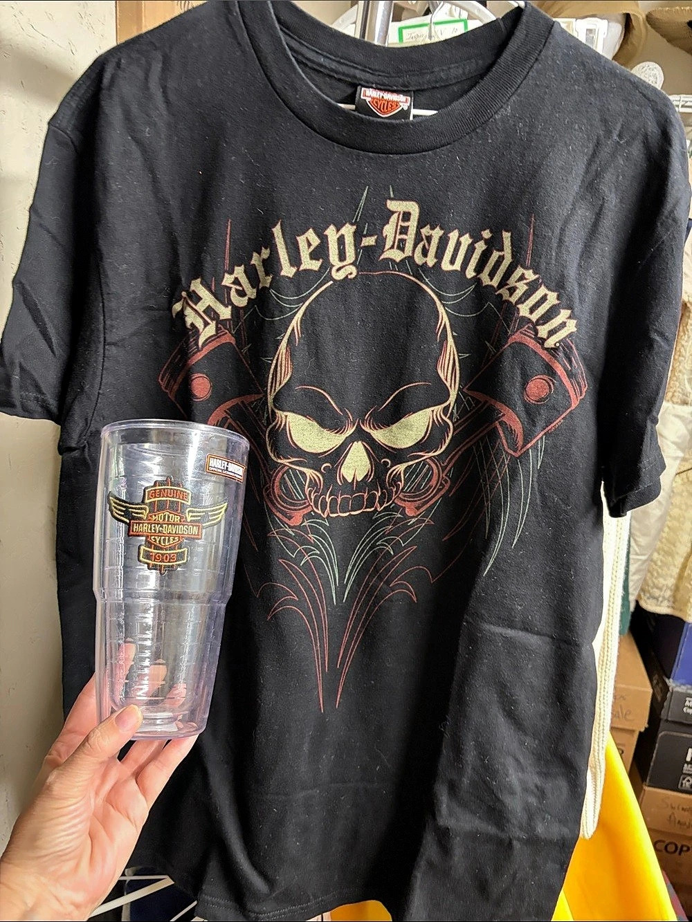 Harley-Davidson Graphic Tee Black Size Large